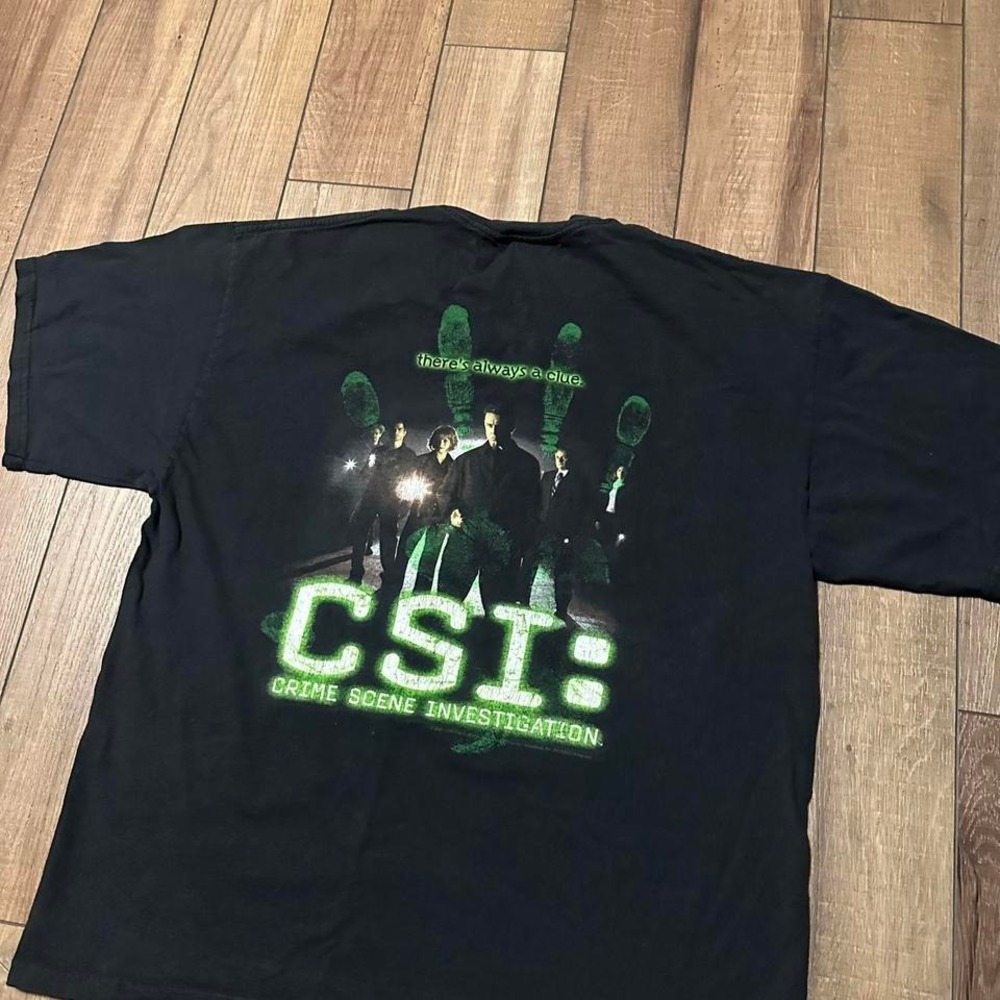 Vintage CSI T Shirt Men's XL 2001 Crime Scene Investigators‎